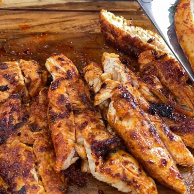 Fajitas de pollo enchiladas