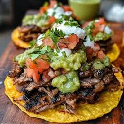 Tostada de carne asada